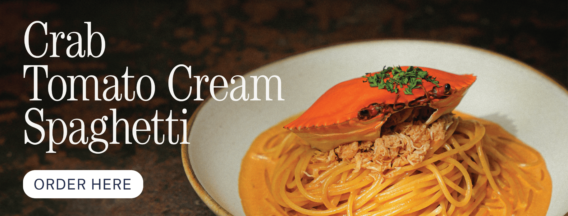 Crab Tomato Cream Spaghetti